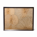 Large Framed Lotus Leaf Artwork – Handcrafted Botanical Wall Panel